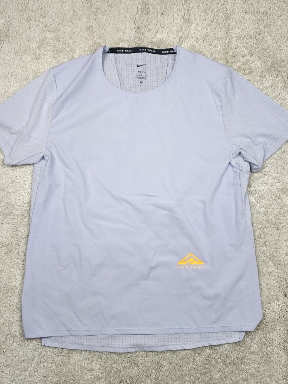 Nike Dri-Fit Trail Running T-Shirt Mens Size Large L Lightweight Hiking Camp USA